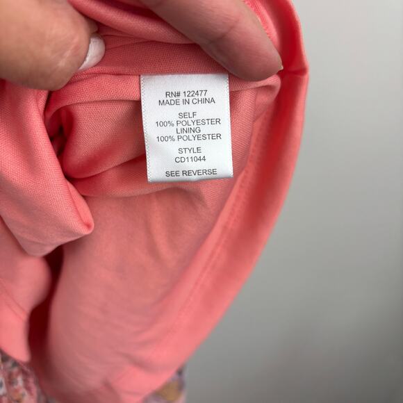 Revolve NSR Floral Maxi Dress Puff Sleeve Pink Garden Fairy Wedding Guest M - Picture 6 of 7